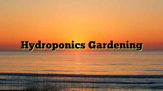 Hydroponics Gardening