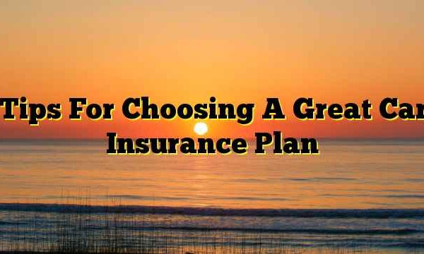 Tips For Choosing A Great Car Insurance Plan