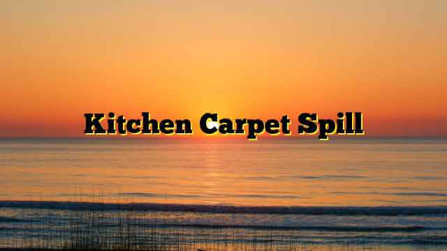 Kitchen Carpet Spill
